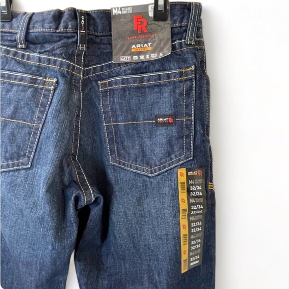 ARIAT Men's Flame Resistant M4 Low Rise Boot Cut Jean, Style 10012555, 32x34 New - Picture 8 of 15
